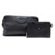 LOT LONGCHAMP PORTE MONNAIE CLES + POCHETTE L4549757001 LE PLIAGE CUIR NOIR 205€