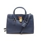 SAC A MAIN MICHAEL KORS LOCKET AP-1309 EN CUIR GRAINE BLEU BANDOULIERE BAG 300€