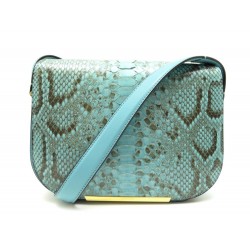 NEUF SAC A MAIN LANCEL BIANCA GIBECIERE PM A07957 BANDOULIERE CUIR PYTHON 1690€