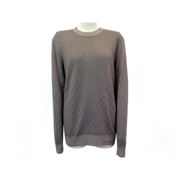 PULL LOUIS VUITTON TAILLE 48 M EN CACHEMIRE ET SOIE TAUPE CASHMERE SWEATER 650€