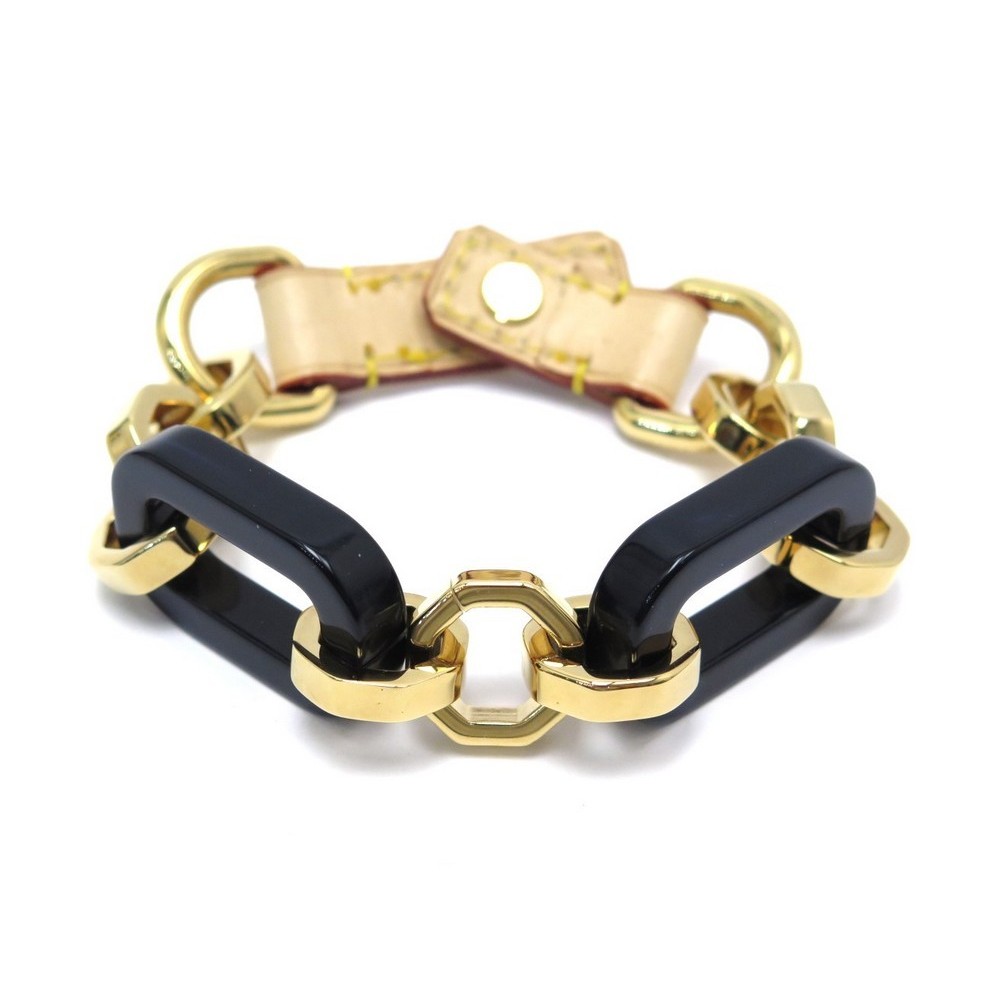 bracelet louis vuitton chaine 23 cm en metal dore