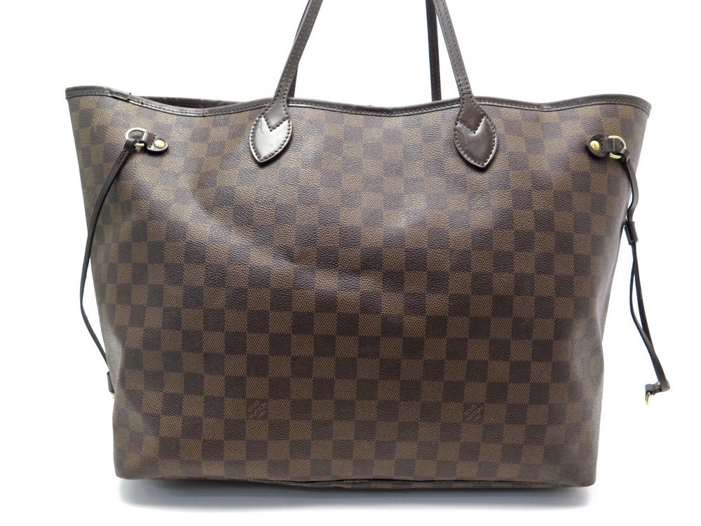 Sac Neverfull GM en toile damier ébène - Louis Vuitton