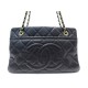 NEUF SAC A MAIN CHANEL SHOPPING EN CUIR GRAINE NOIR BLACK LEATHER HANDBAG 3500€