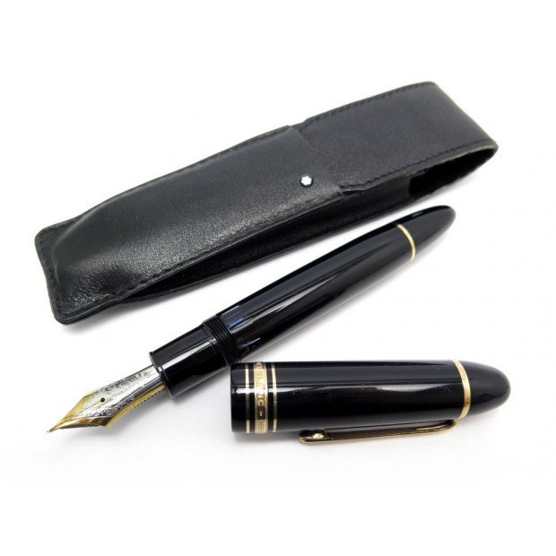 STYLO PLUME MONTBLANC MEISTERSTUCK 149 DORE 115384 PISTON NOIR + ETUI PEN 925€