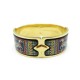 NEUF BRACELET MICHAELA FREY CHEVAUX EMAIL DORE 16 CM HORSES ENAMEL GOLDEN 1050€