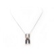 COLLIER DINH VAN MAILLON XL PENDENTIF EN ARGENT MASSIF 925 20GR CHAINE NECKLACE