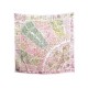 NEUF FOULARD HERMES FLEURS DE GIVERNY PAR CHRISTINE HENRY EN SOIE ROSE + BOITE