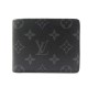 NEUF PORTEFEUILLE LOUIS VUITTON MULTIPLE M61695 EN TOILE MONOGRAM ECLIPSE 345€