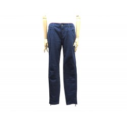 PANTALON LOUIS VUITTON JEAN ECUSSON T42 L EN COTON BLEU COTTON TROUSERS 945€