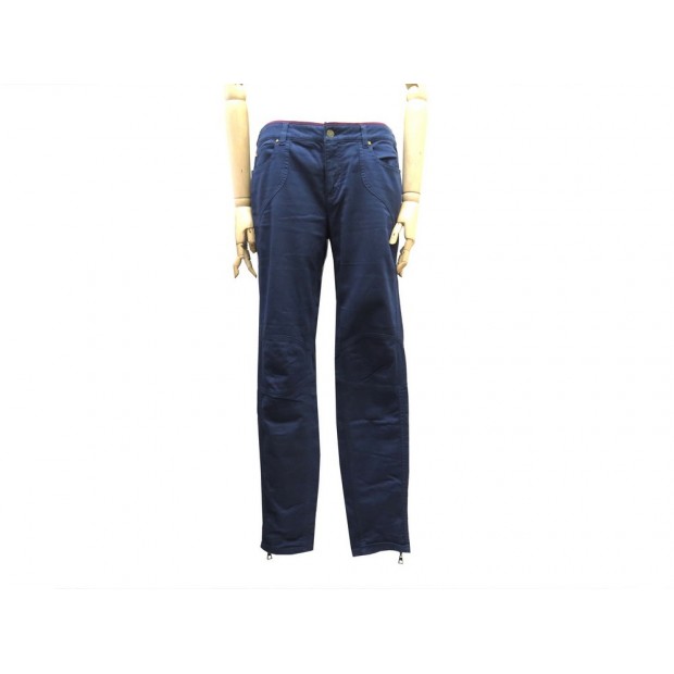 PANTALON LOUIS VUITTON JEAN ECUSSON T42 L EN COTON BLEU COTTON TROUSERS 945€