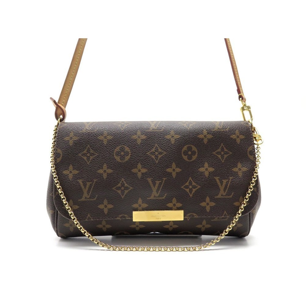 ❤ Louis Vuitton Favorite MM ❤Monogram M40718 Crossbody Handbag Clutch 100%  Auth