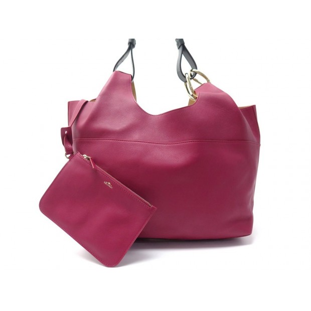 sac a main delvaux givry with me cuir fushia new