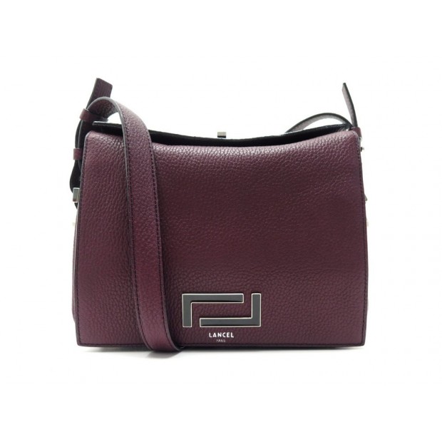 NEUF SAC A MAIN LANCEL PIA PM A08323 BANDOULIERE EN CUIR GRAINE BORDEAUX 790€