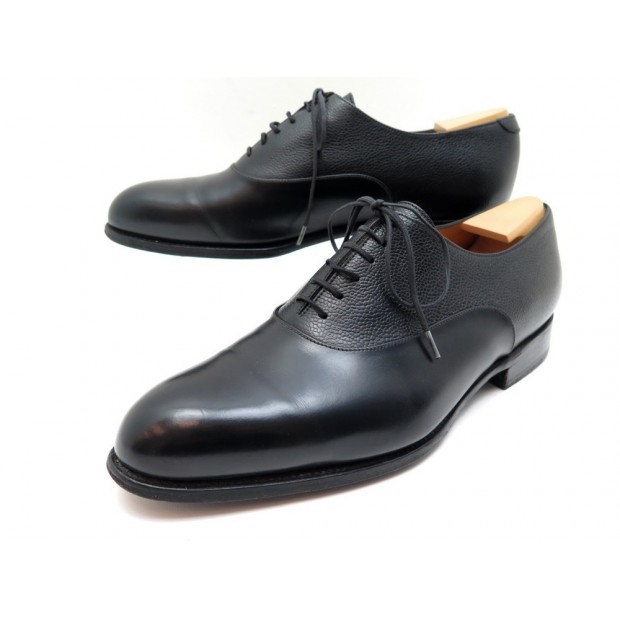 CHAUSSURES JM WESTON RICHELIEU 486 SAINT HONORE 7E 41 CUIR NOIR SHOES 685€