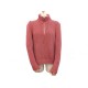 PULL COL ZIPPE HERMES 42 44 L FEMME EN CACHEMIRE ROUGE CORAIL CASHMERE 1200€