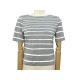NEUF T-SHIRT HERMES MARINIERE TAILLE 38 M EN VISCOSE GRIS NEW GREY TOP 550€