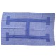 FOULARD HERMES FOUTA MOTIF H EN COTON BLEU 144 X 90 CM COTTON SCARF TOWEL 440€