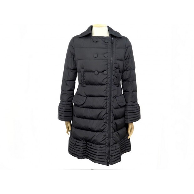 NEUF MANTEAU MONCLER DOUDOUNE BITAR GIUBBOTO 38 MATELASSEE NOIR PLUME COAT 1050€