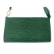 NEUF POCHETTE LOUIS VUITTON ACCESSOIRES CUIR EPI VERT + BOITE LEATHER POUCH 560€