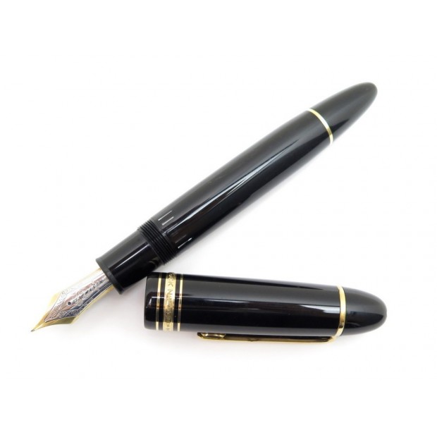 VINTAGE STYLO PLUME MONTBLANC MEISTERSTUCK 149 NOIR PLUME OR 18K