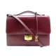 VINTAGE HERMES SAC A DEPECHES 26 BANDOULIERE MAIN CUIR BOX ROUGE HAND BAG MINI