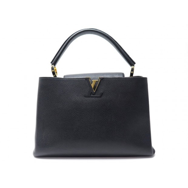 SAC A MAIN LOUIS VUITTON CAPUCINES MM EN CUIR TAURILLON LEATHER HAND BAG 3950€