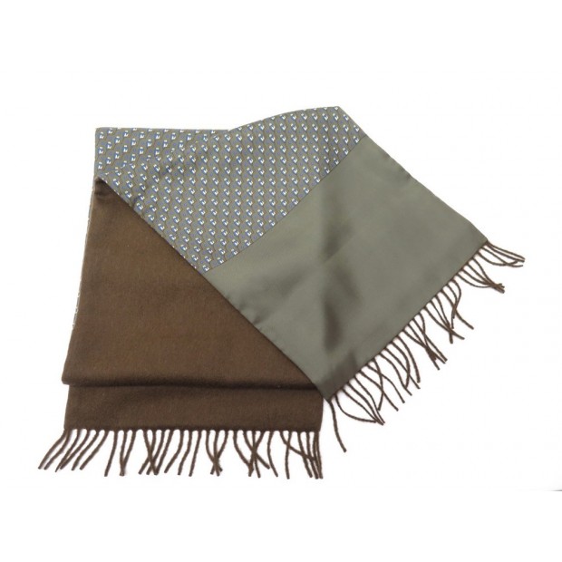 ETOLE ECHARPE HERMES DOUBLE FACE HIBOUX EN SOIE CACHEMIRE & LAINE SCARF 470€