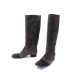 CHAUSSURES CHANEL BOTTES 40.5 EN DAIM MARRON BROWN SUEDE BOOTS SHOES 1250€