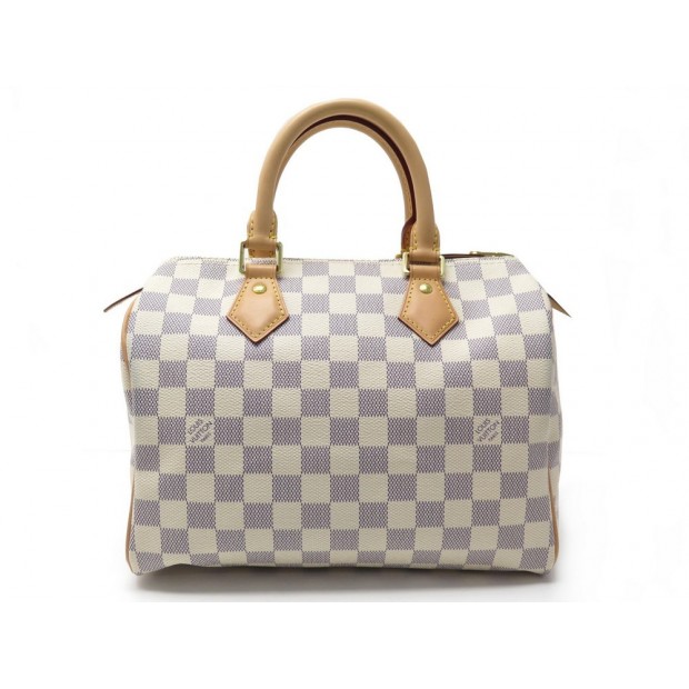 NEUF SAC A MAIN LOUIS VUITTON SPEEDY 25 N41371 EN TOILE DAMIER AZUR HANDBAG 895€