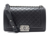 sac a main chanel boy a67086 bandouliere cuir noir et