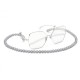 NEUF LUNETTES DE SOLEIL CHANEL PAPILLON 4262 CHAINE PERLES ARGENTE + BOITE 890€