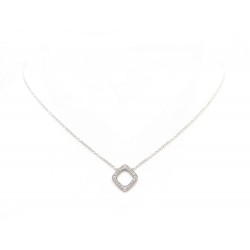 NEUF COLLIER DINH VAN IMPRESSION OR BLANC 18K ET DIAMANTS + BOITE NECKLACE 950€