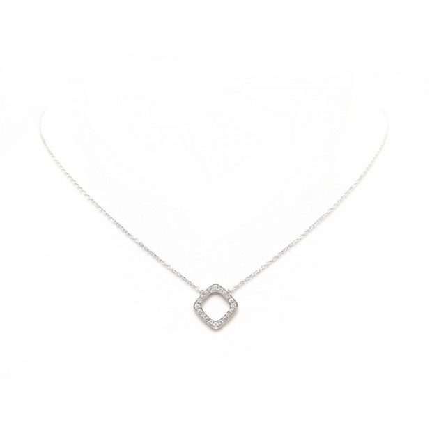 NEUF COLLIER DINH VAN IMPRESSION OR BLANC 18K ET DIAMANTS + BOITE NECKLACE 950€