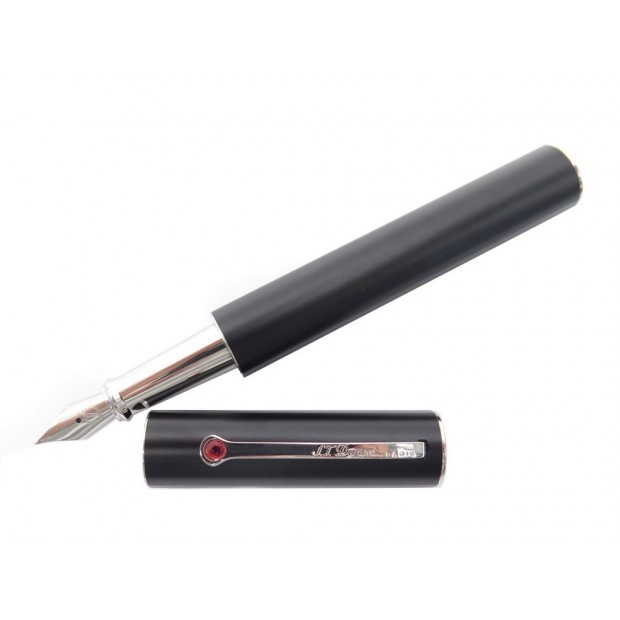 NEUF STYLO PLUME ST DUPONT 430675 PAR KARL LAGERFELD NOIR MAT FOUNTAIN PEN 460€