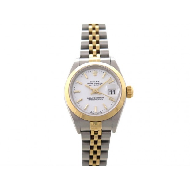 MONTRE ROLEX 79163 OYSTER PERPETUAL DATEJUST LADY AUTO 26 MM OR ET ACIER 6550€