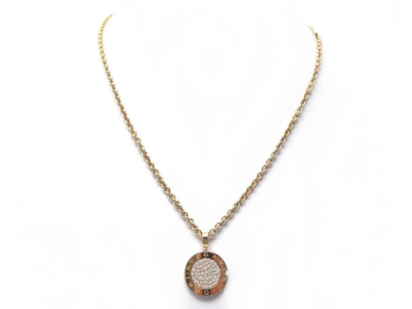 collier bulgari bvlgari 345277 49 cm en or rose