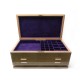 BOITE A BIJOUX ELIE BLEU COFFRET EN BOIS SYCOMORE VERT MARRON JEWELS BOX 12500€