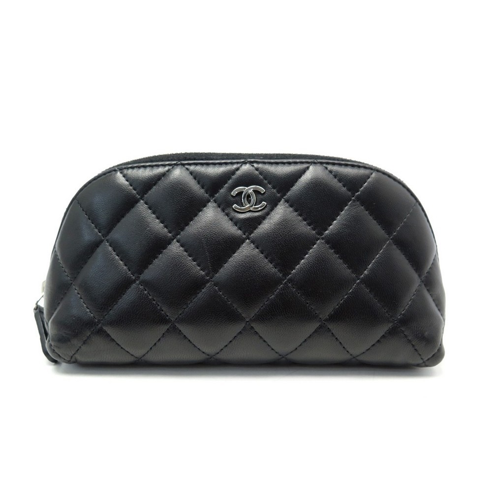 Chanel Pochette ceinture clutch-belt in black quilted leather