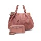 SAC A MAIN LANCEL EN CUIR GRAINE ROSE PORTEFEUILLE LEATHER WALLET HAND BAG 730€