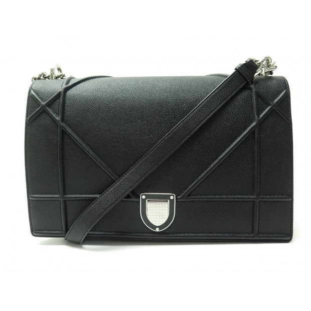 NEUF SAC A MAIN DIOR DIORAMA M0423PVRG BANDOULIERE EN CUIR NOIR HAND BAG 3250€