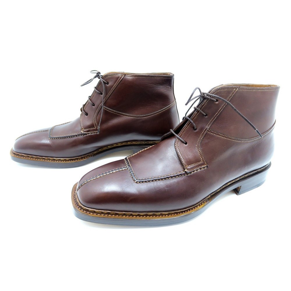 chaussures bottines santoni cousu norvegien 10 it