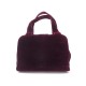 SAC A MAIN PRADA B7658 EN VELOURS BORDEAUX 25 CM VELVET HAND BAG PURSE 895€