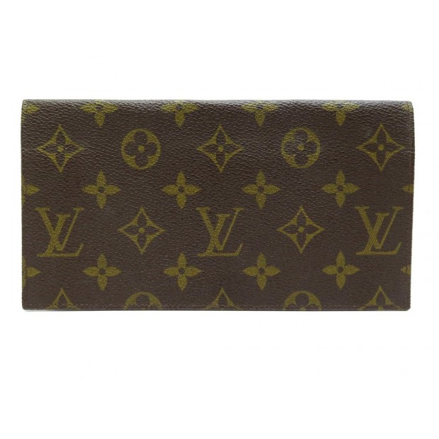 VINTAGE PORTE CHEQUIER LOUIS VUITTON EN TOILE MONOGRAM CANVAS CHEQUEBOOK 420€