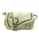 SAC A MAIN CHRISTIAN DIOR GAUCHO BANDOULIERE EN CUIR BEIGE LEATHER HANDBAG 1800€