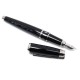 NEUF STYLO PLUME ST DUPONT D-LINK 421001 EN LAQUE NOIR + ECRIN FOUTAIN PEN 350€