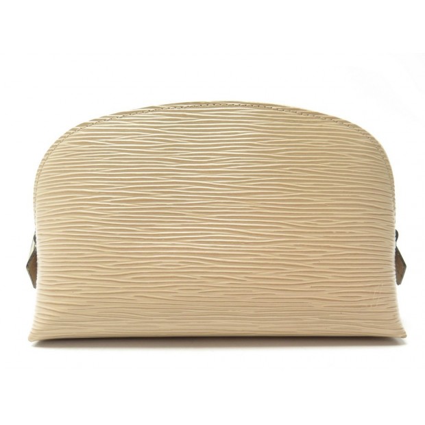 POCHETTE LOUIS VUITTON TROUSSE COSMETIQUE EN CUIR EPI BEIGE LEATHER POUCH 380€