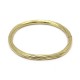 BRACELET TORSADE TAILLE 17 EN OR JAUNE 18K 17.1 GR + ECRIN GOLD RING BANGLE