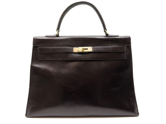  sac a main hermes kelly 36 sellier dore cuir