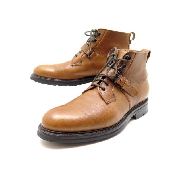 CHAUSSURES HESCHUNG BOTTINES PYRUS 9.5 43.5 EN CUIR MARRON BOOTS SHOES 560€