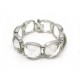 BRACELET BACCARAT MEDICIS T19 EN CRISTAL ET ARGENT + ECRIN CRYSTAL SILVER JEWEL